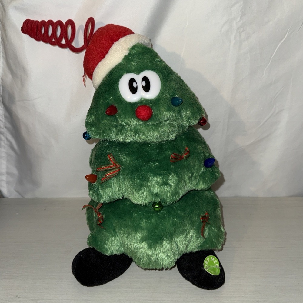 Walgreens Animatronics Plush "Rockin Around The Christmas Tree" Sings Lights 12"